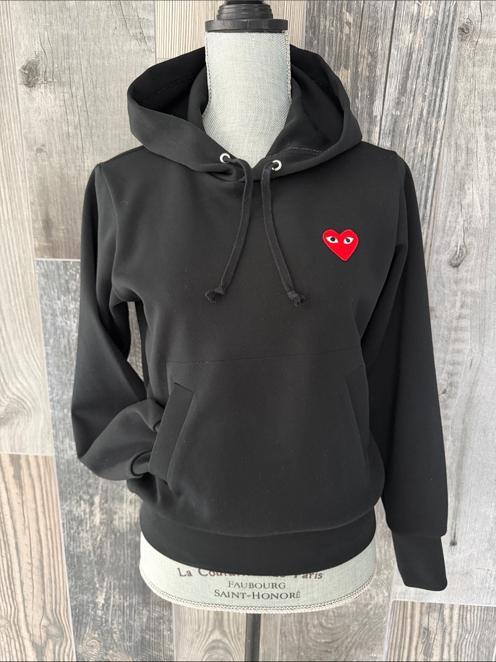 Commes Des Garçons Play Embroidered Heart Hoodie